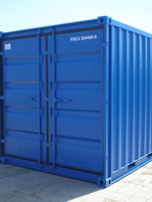 Wöffler Verkehrstechnik - Lagercontainer 10 Ft blau
