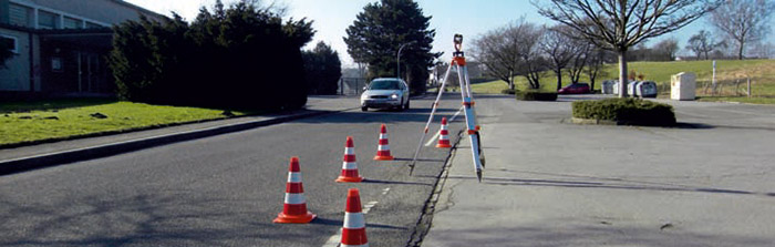 Wöffler Verkehrstechnik - Leitkegel auf Strasse