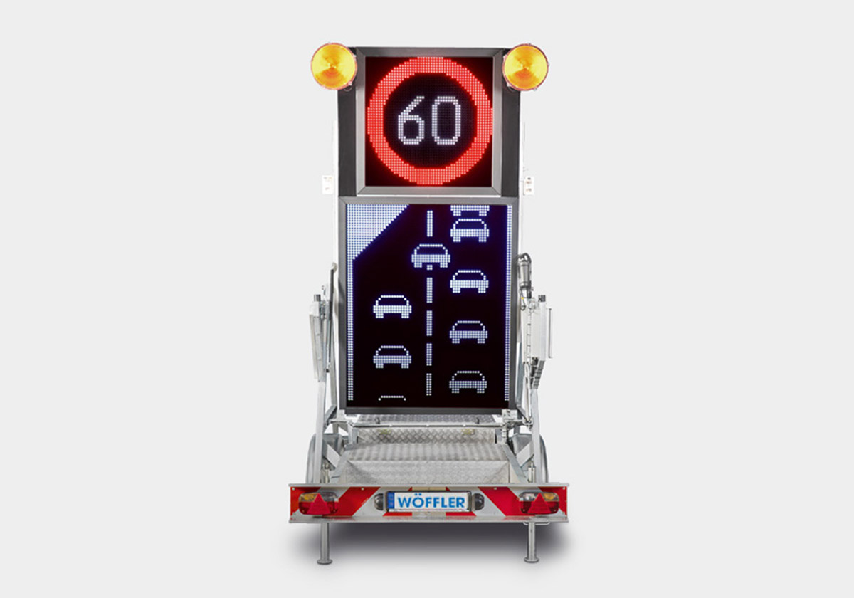 Wöffler Verkehrstechnik - LED-Vorwarntafel Bild 1