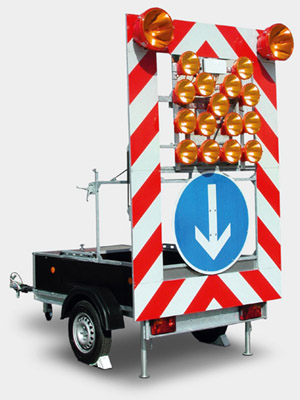 Wöffler Verkehrstechnik - Fahrbare Absperrtafel